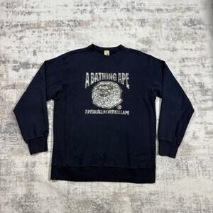 Authentic Bape 2000’s Cash Money Records Crewneck L